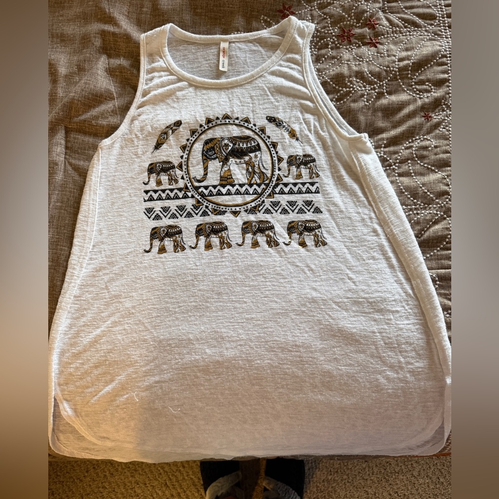 Orange Creek White Knit Top